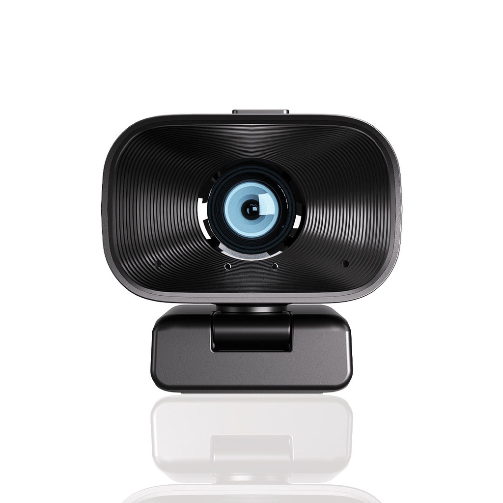 Powerology 1080p Web Cam with 5x Digital Zoom in-built Mic and Speaker- Black