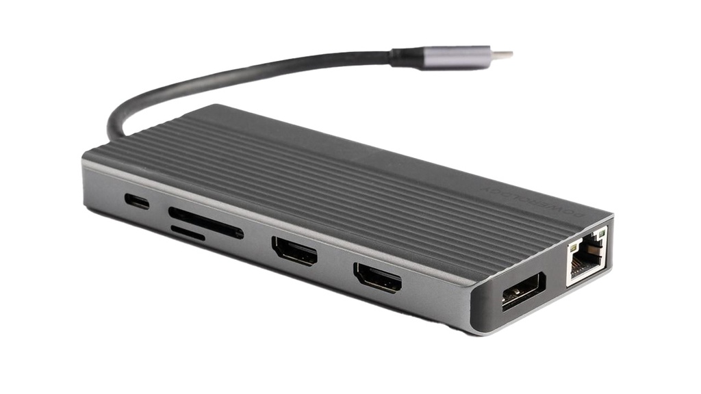 Powerology HDMI Mirroring Adaptor: 1080P USB-C in Black