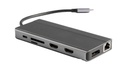 Powerology 13in1 USB-C Hub 4K HDMI Type-C 100W PD Ethernet USB SD MicroSD 3.5AUX