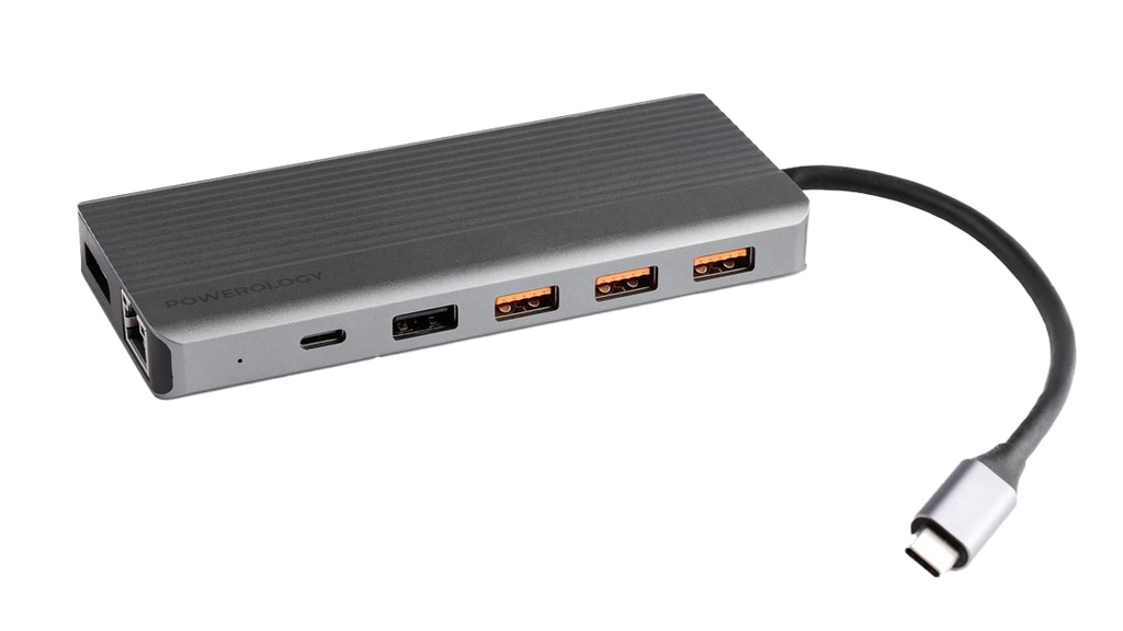 Powerology 13-in-1 USB-C Hub - Dark