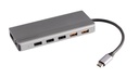 Powerology 12in1 USB-C Hub HDMI Type-C 100W PD Ethernet VGA USB SD MicroSD 3.5AUX - Dark