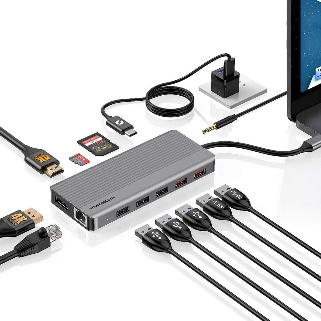 Powerology 512GB USB-C Hub & SSD Drive: Connectivity and Storage