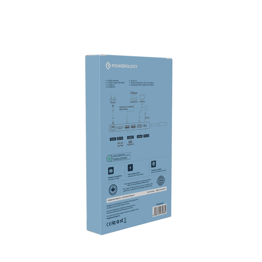 Powerology 7 in 1 Multi Hub Crystalline Series