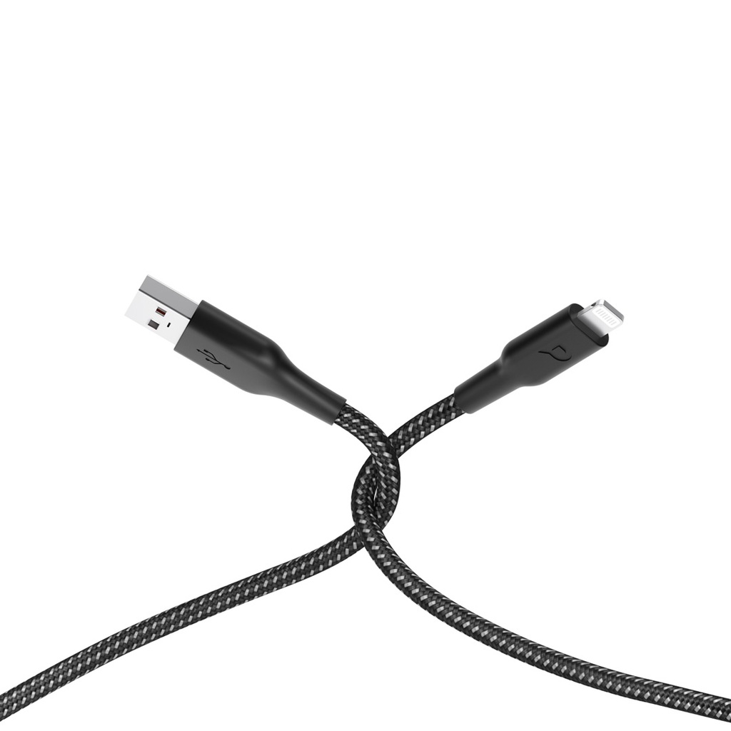 Powerology New Braided USB-A to Lightning Cable 1.2M