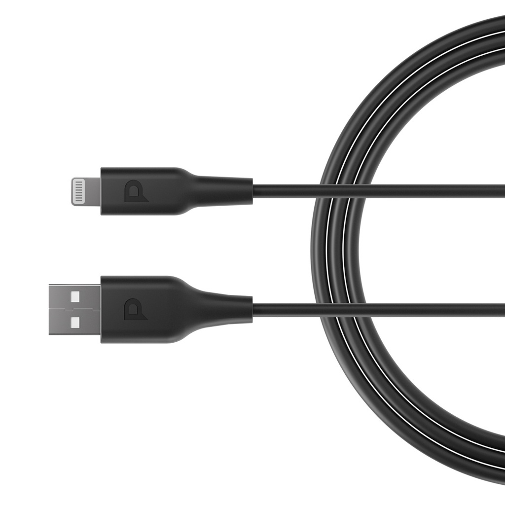 Powerology USB-A to Lightning Cable 3M - Black