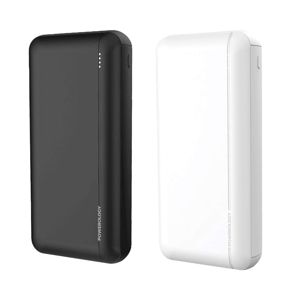 Powerology 20000mAh PD QC polymer Power Bank - Black	