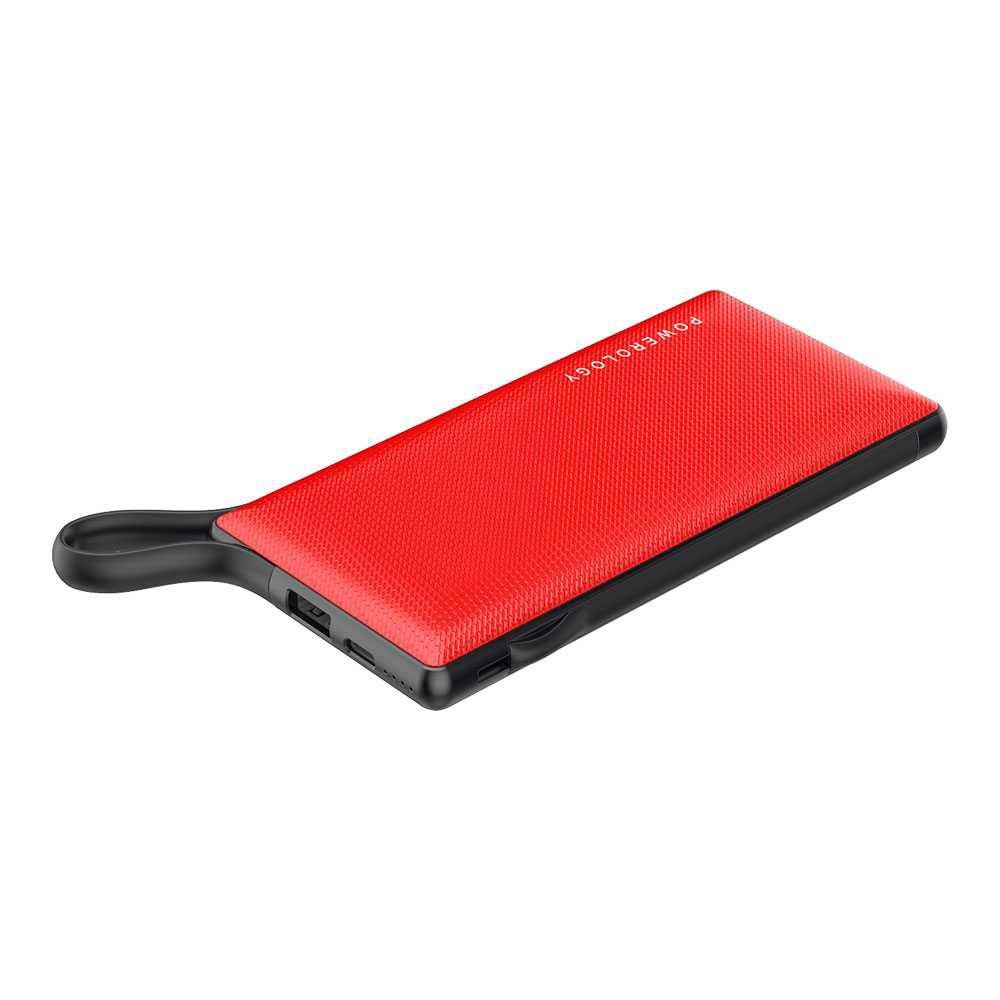 Powerology Power Banks 6 in 1 Power Bank Station From The Bottom View Red [PPBCHA01-RD]