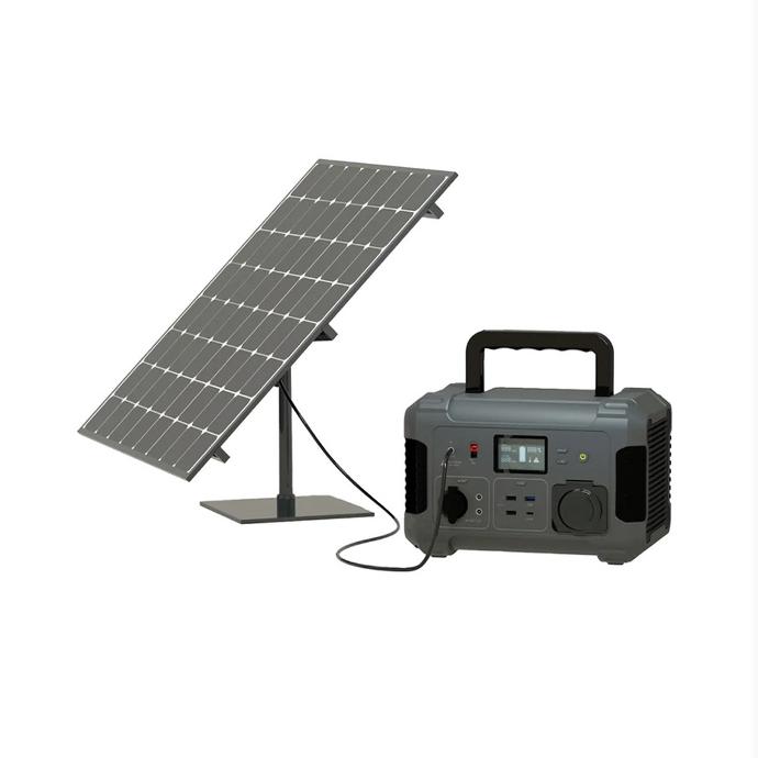 Powerology Power Station Powerology 500W Power Generator Solar Re-Charge Ability Black [PGN500PDBK]