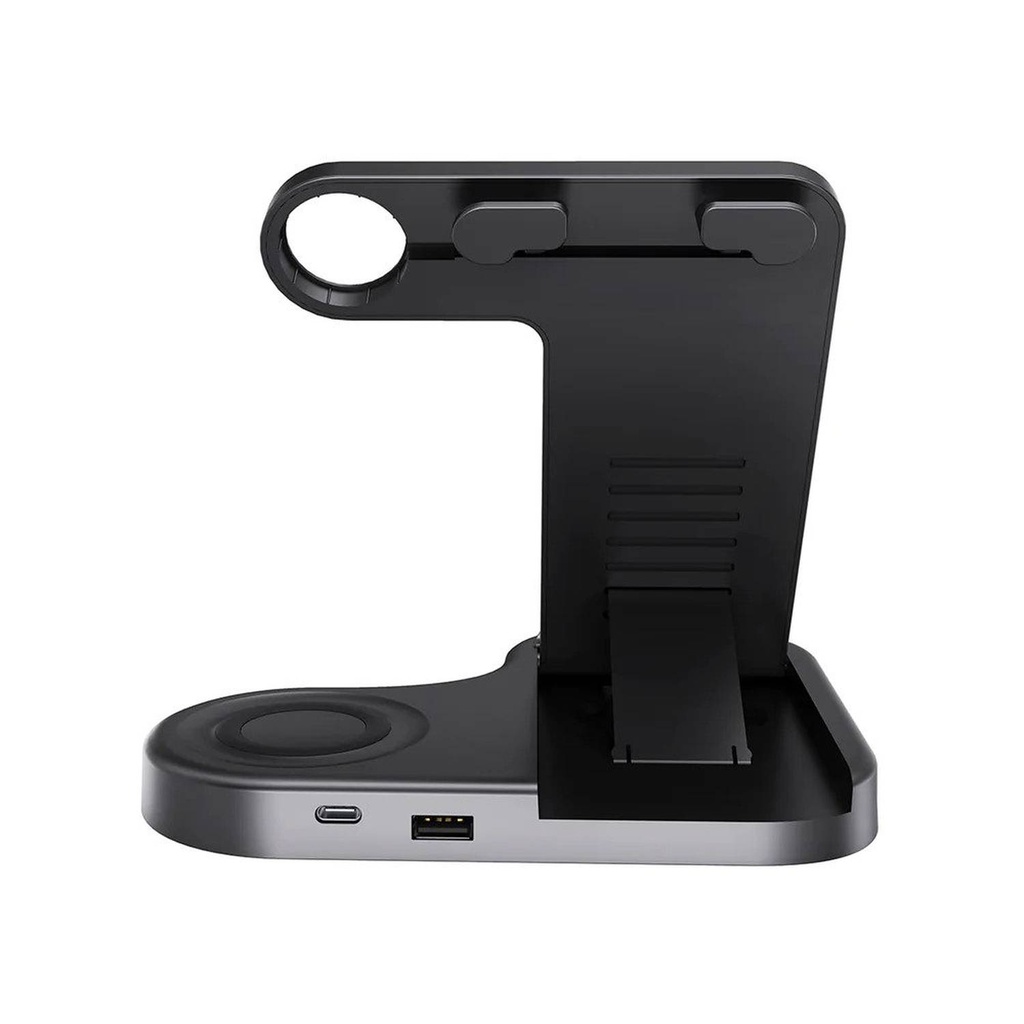 Powerology Holders And Stands 3 in 1 Wireless Power-Stand Fast Charging Black [P3IN1QI]