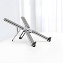 Powerology Holders And Stands Adjustable Aluminium Alloy Portable and Foldable Laptop Stand Aluminum Alloy Silver [PWAALPFLS]