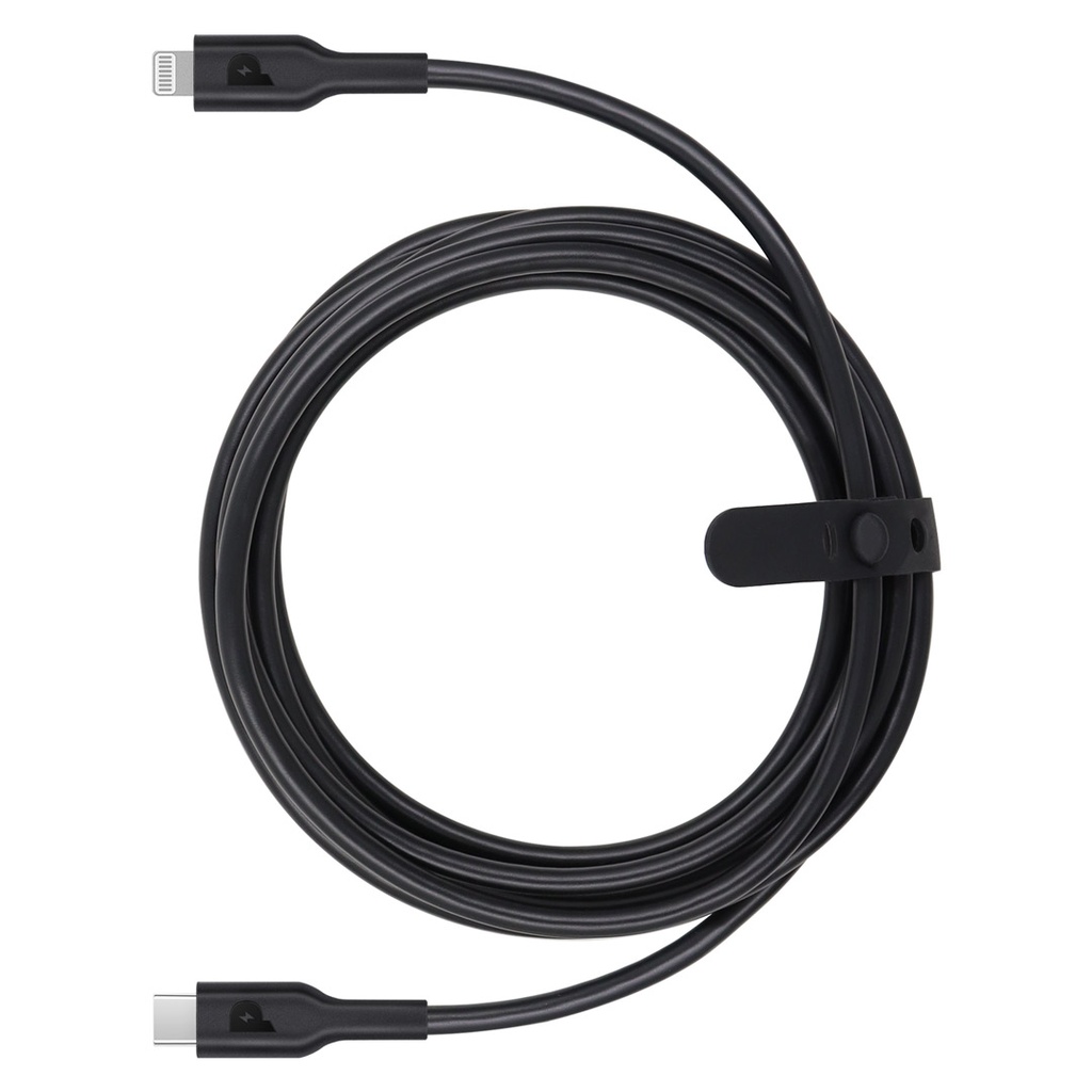 Powerology Cables And Chargers Type-C To Lightning Cable 2M PD 60W 30000 Bends Black [PWCTL2M-BK]