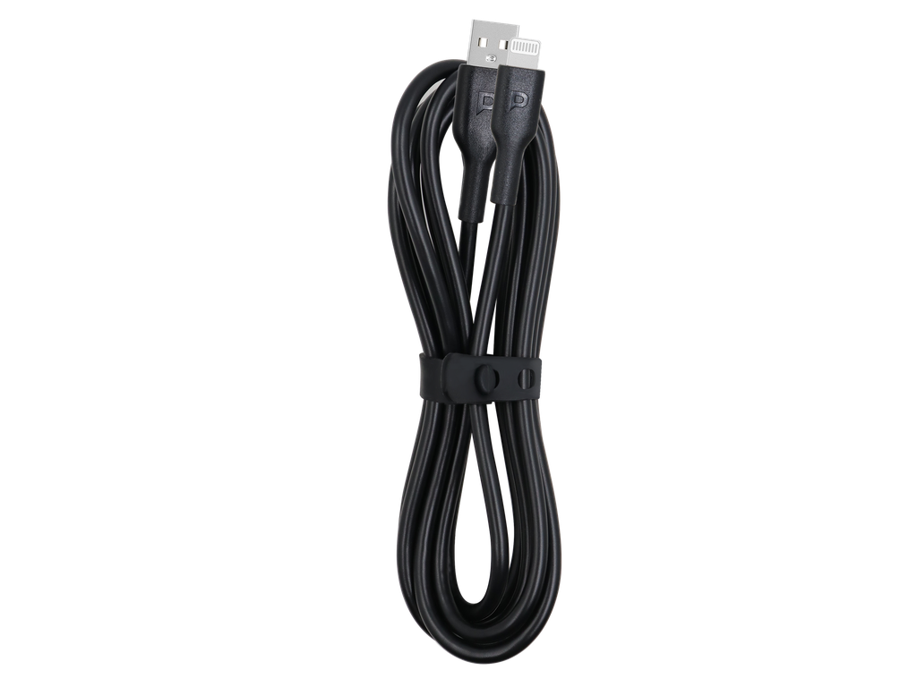 Powerology Cables And Chargers USB-A Lightning MFI Approved Connector Black [PWATL1M-BK]