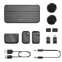 Powerology Pure Q1 AI Noise-Cancelling Microphone - Black.webp