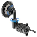 Powerology Logan 360° Rotation Head MagSafe Car Phone Holder - Black3.webp