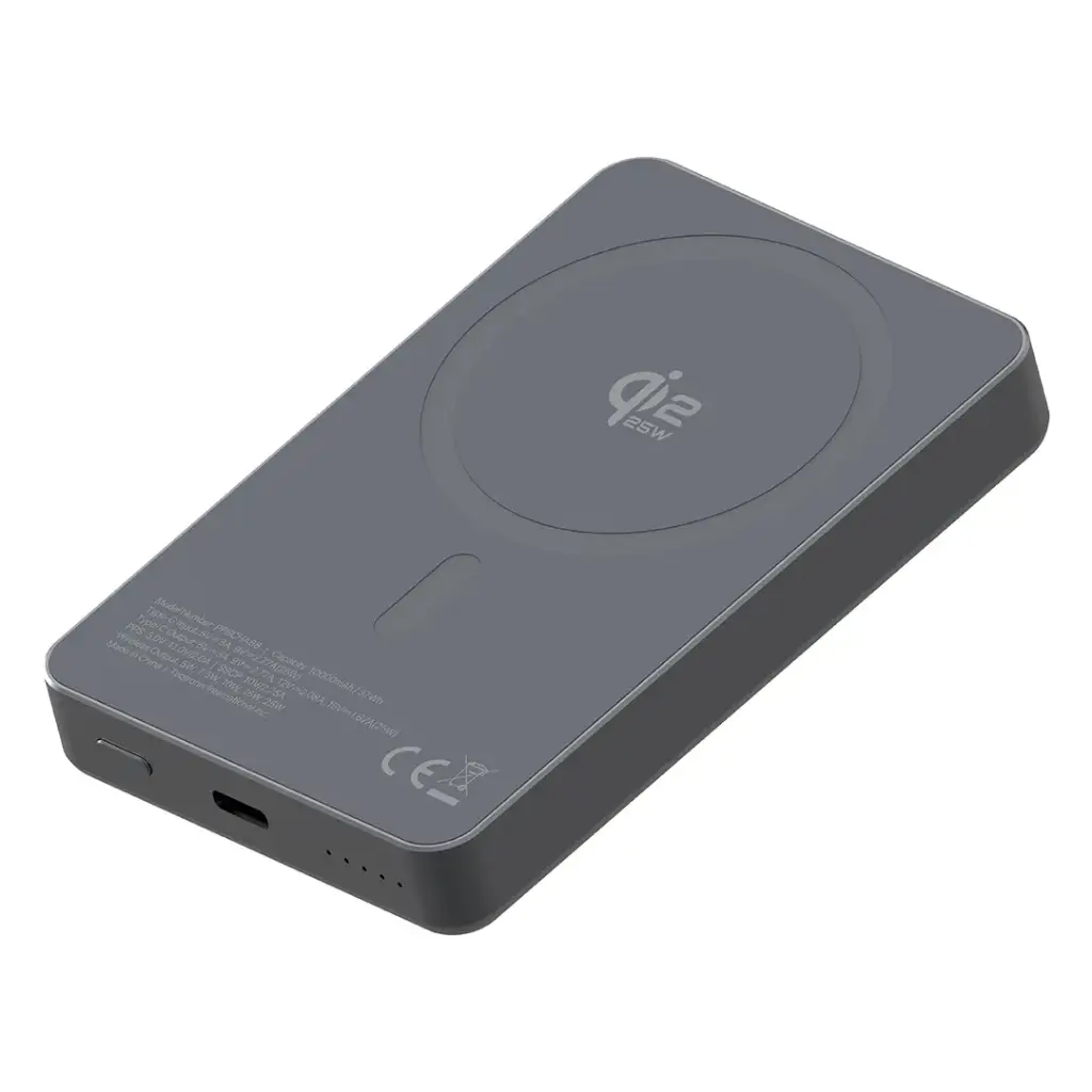 Powerology Blanc25 10000mAh MagSafe Power Bank - Grey4.webp