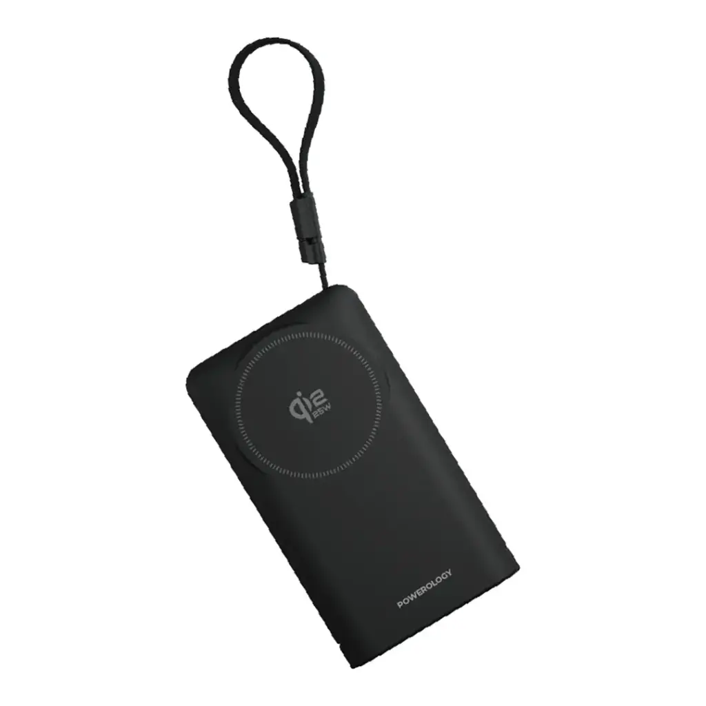 Powerology FlipMag 10000mAh Magsafe Power Bank - Black3.webp