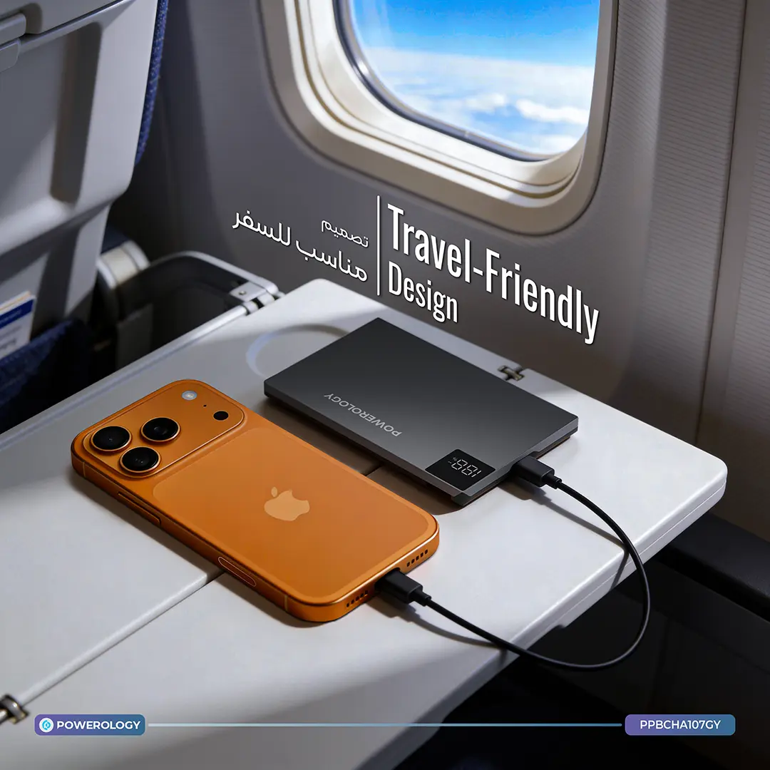 Powerology Tender 5000mAh MagSafe Slim Power Bank - Gray