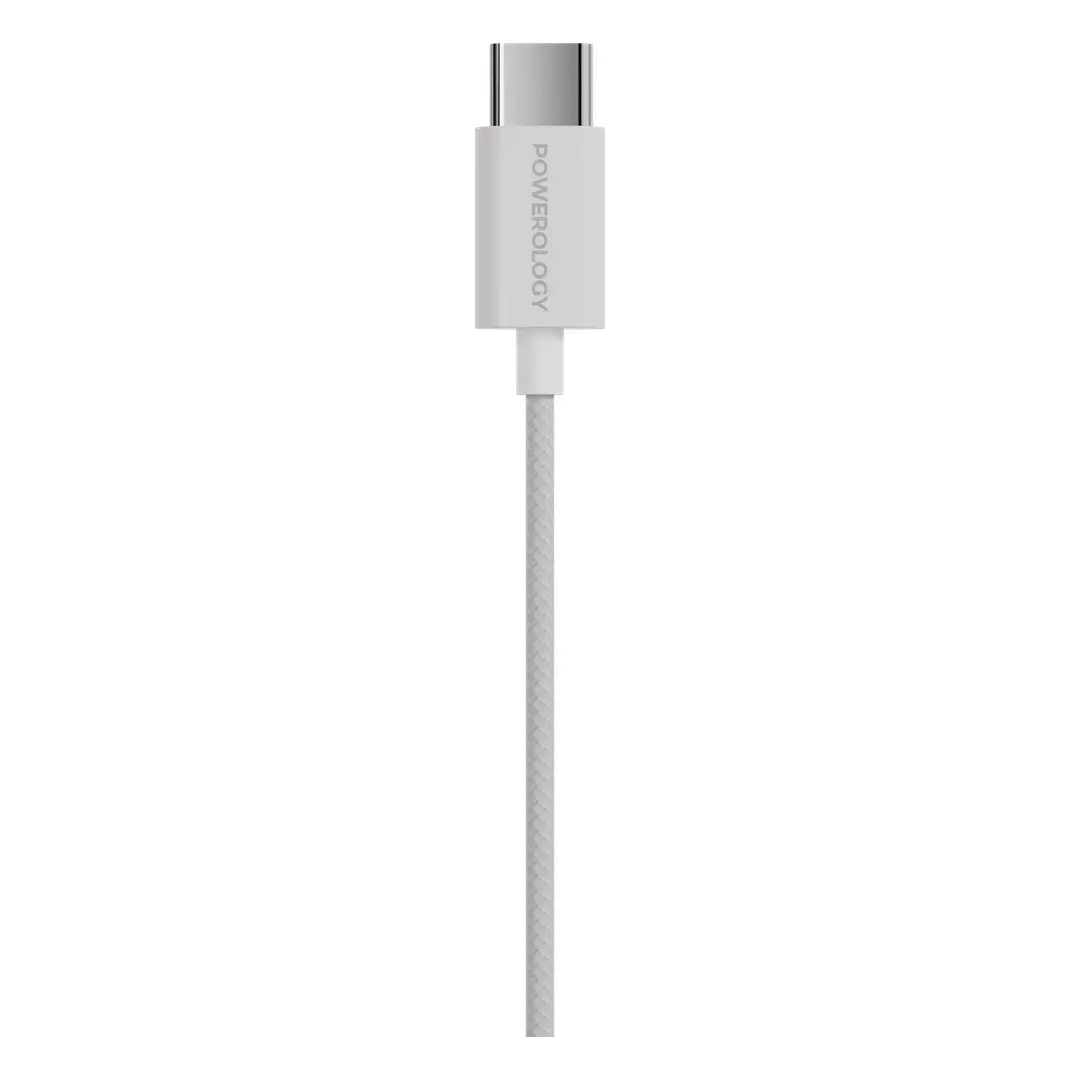 Powerology Clip-On Wired Earphones (USB-C, Earhook) (PWCWES12WH)