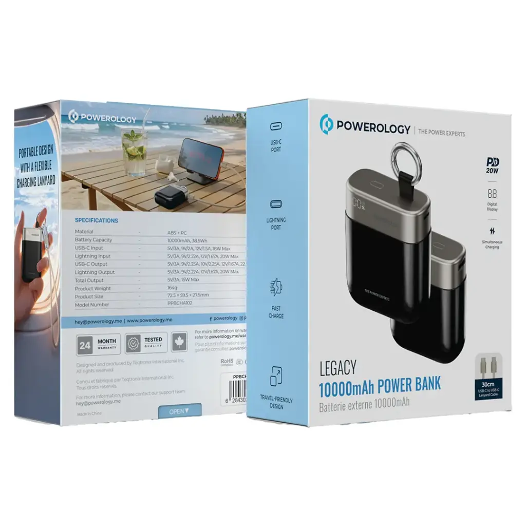 Powerology Legacy 10000mAh Power Bank.webp
