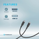 Powerology Type-C to Type-C Fast Charging Cable