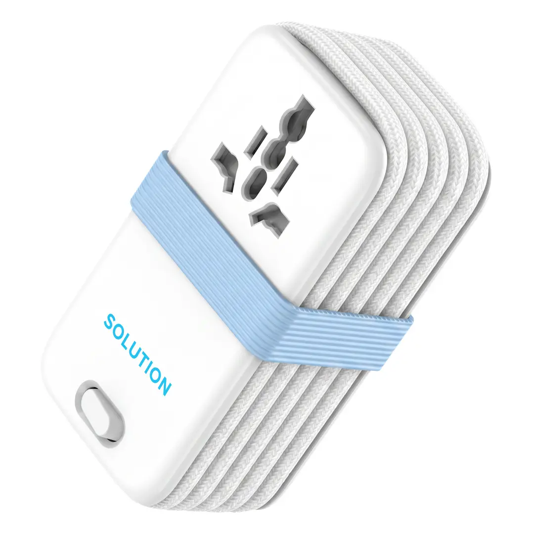 Powerology 30W Universal Multi-Port GaN Charger – White