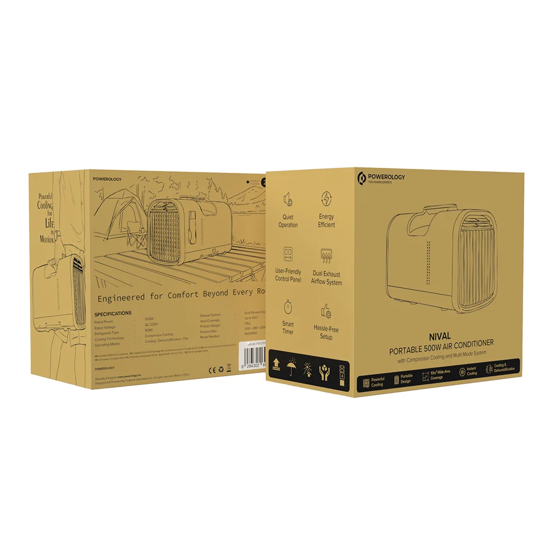 Powerology Nival Portable 500W Air Conditioner - White