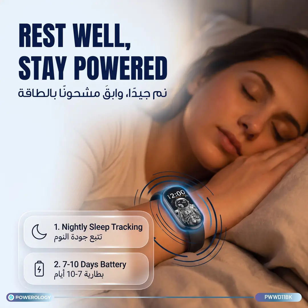 Powerology EVOX AMOLED Smart Band Black