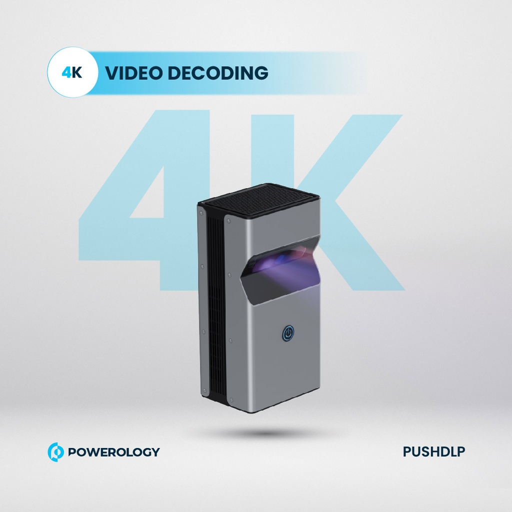 Powerology 4K Ultra Short Throw DLP Projector 2+16GB	