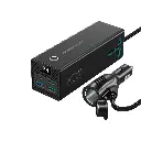 Powerology 2AC Universal 300W Power Inverter PD 36W - Black