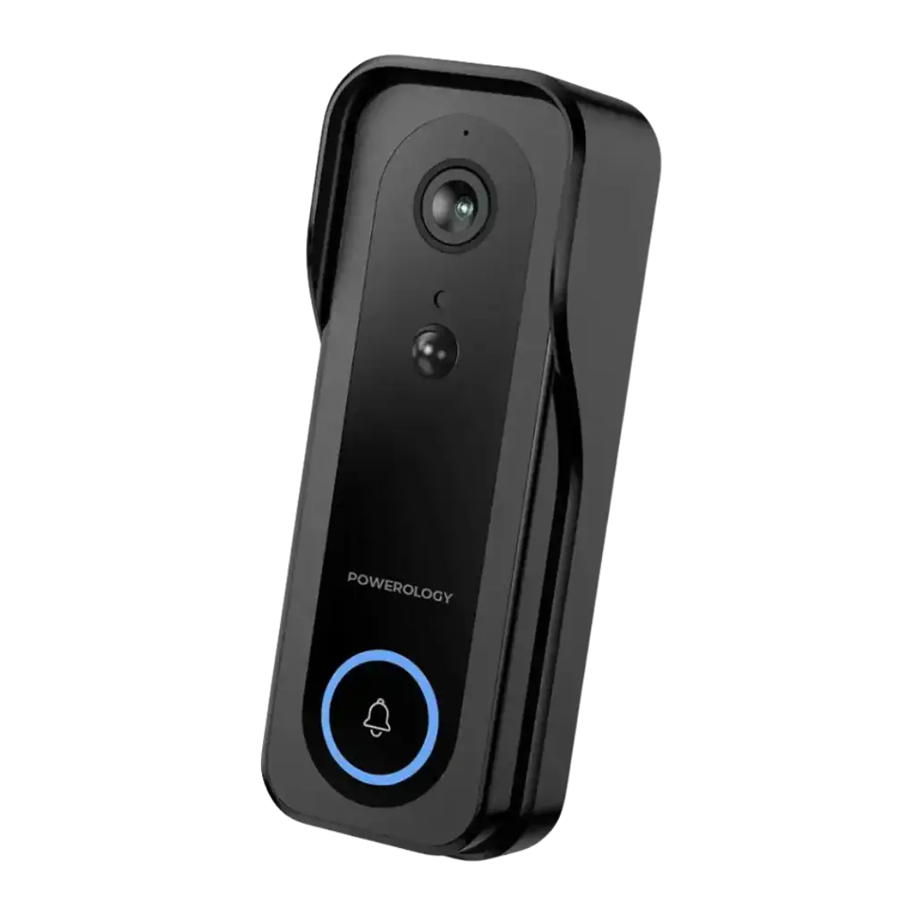 Powerology Smart Doorbell Camera - Black