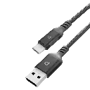Powerology Power Sync Weave USB-A to USB-C PD 20W - Gray