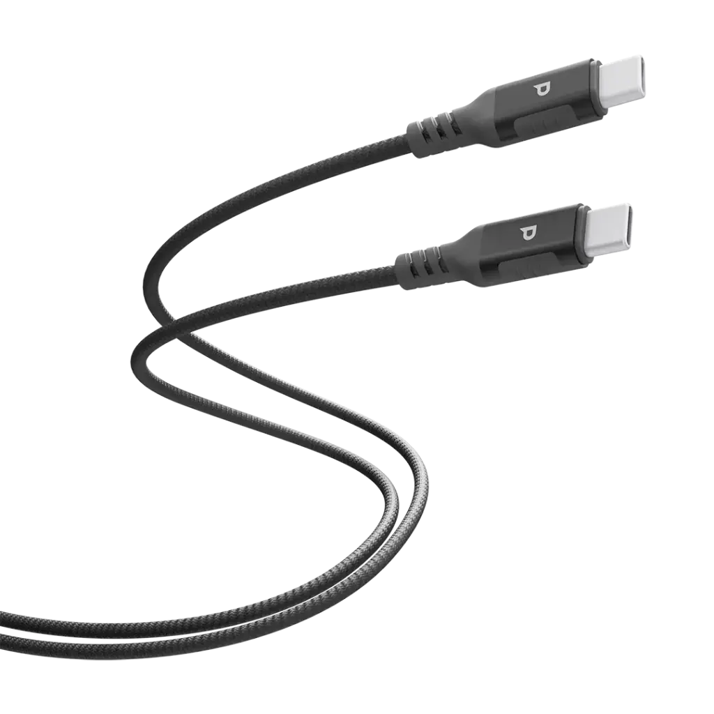 Powerology Power Sync Weave USB-C to USB-C 2m PD 100W - Gray