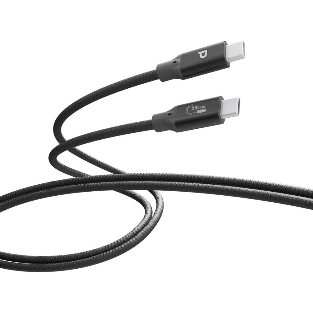 Powerology Power Sync Weave 240W USB-C to USB-C 3m Cable - Gray