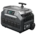 Powerology Solar Input Portable 640000mAh Generator - Black