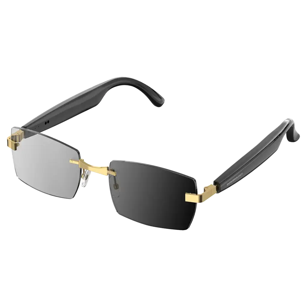 Powerology Cannes Smart Audio Sunglasses - Gold/Black