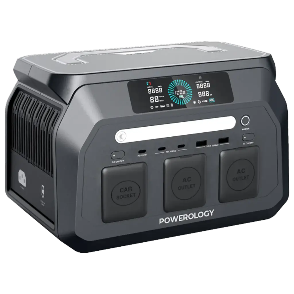 Powerology Dynamic800 Portable Power Station 800W - Black