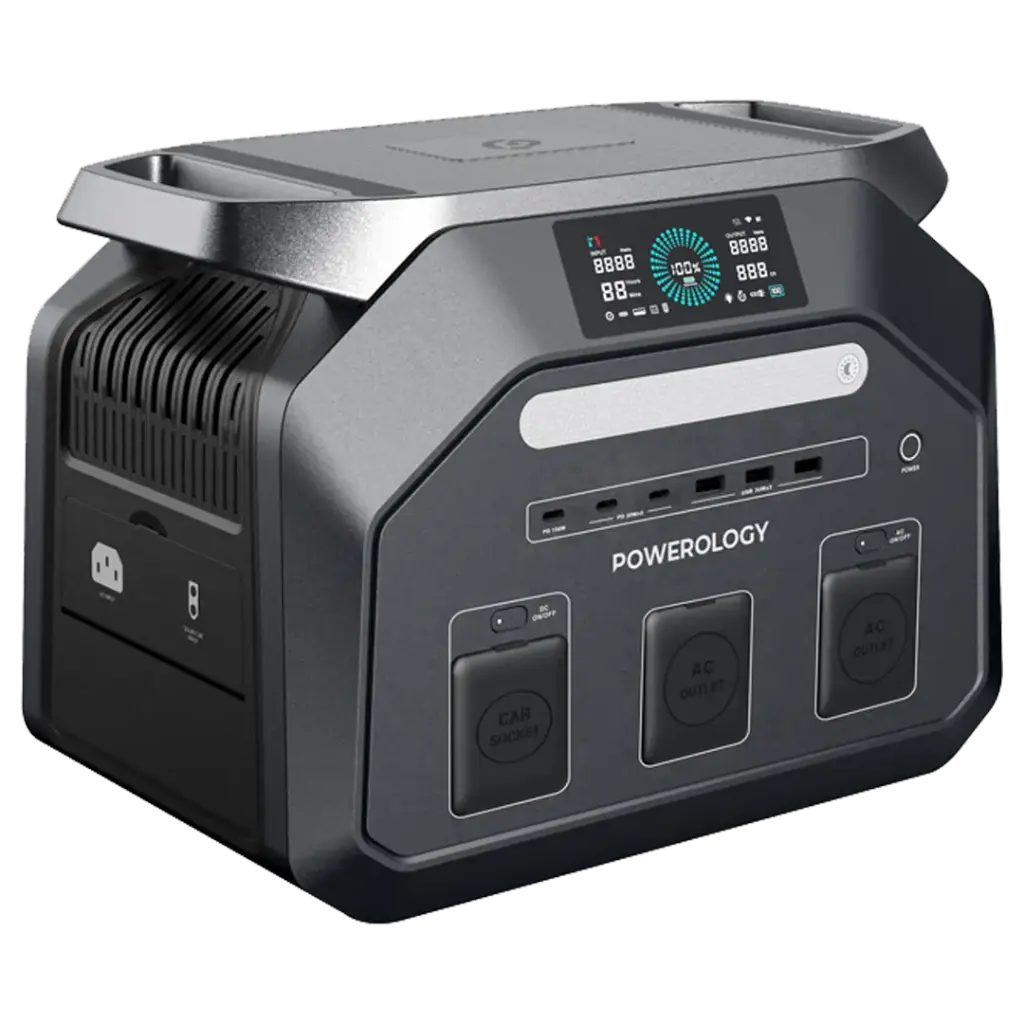 Powerology Dynamic1800 Portable Power Station 1800W - Black