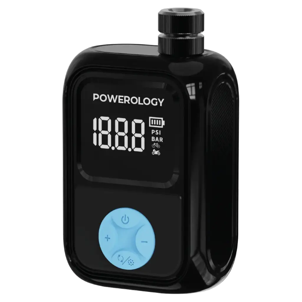 Powerology Portable Electric Tire Inflator - Black