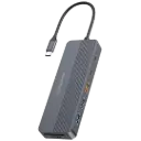 Powerology 12-in-1 USB-C Multi-Port HUB - Gray