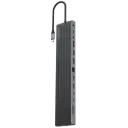 Powerology Nexis 13-in-1 Multi-Display USB-C Hub & Laptop Stand - Black