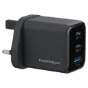 Powerology Volt-X 67W Multi-Port Gan Wall Charger - Black