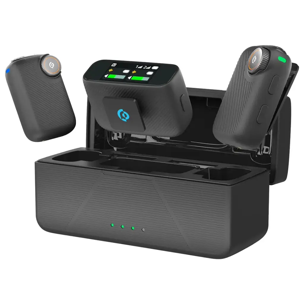 Powerology Pure Q1 AI Noise-Cancelling Microphone - Black