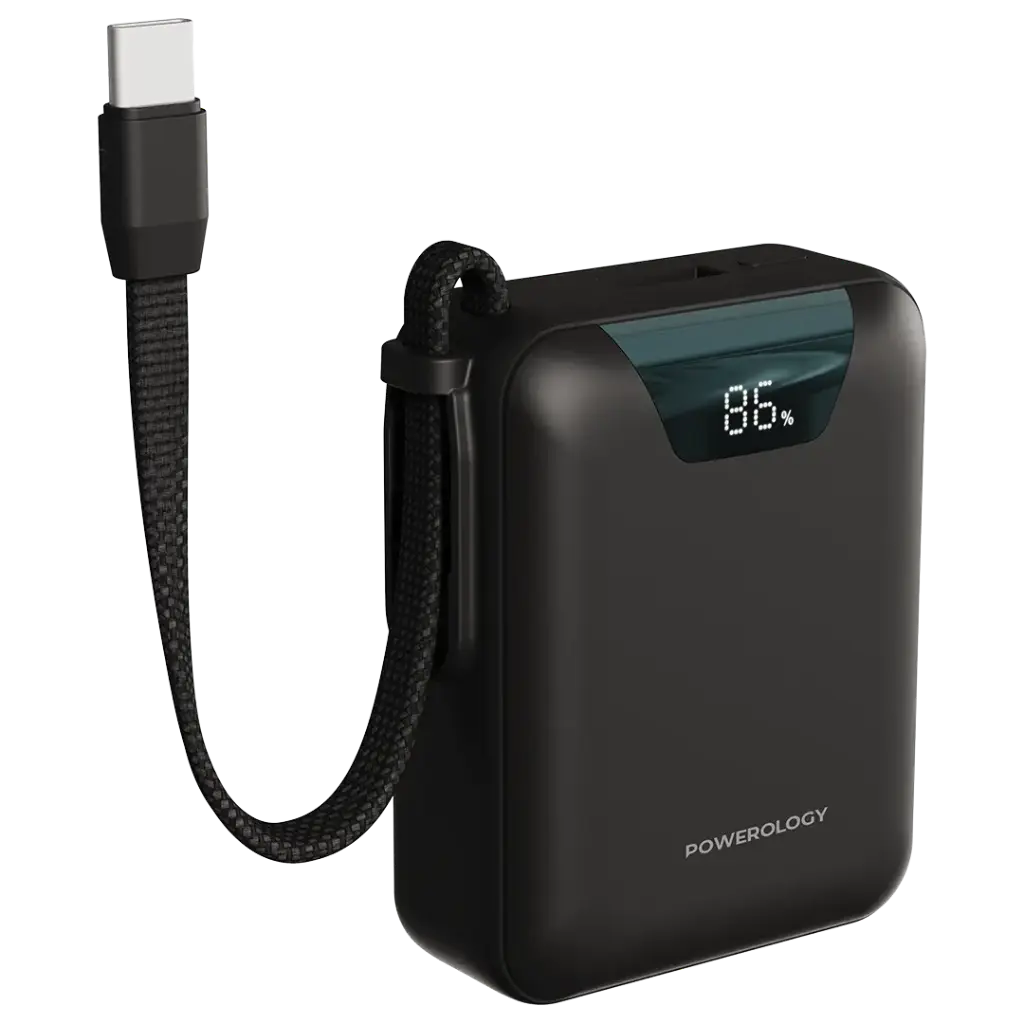 باورولوجي يورك باور بانك 10000mAh - أسود