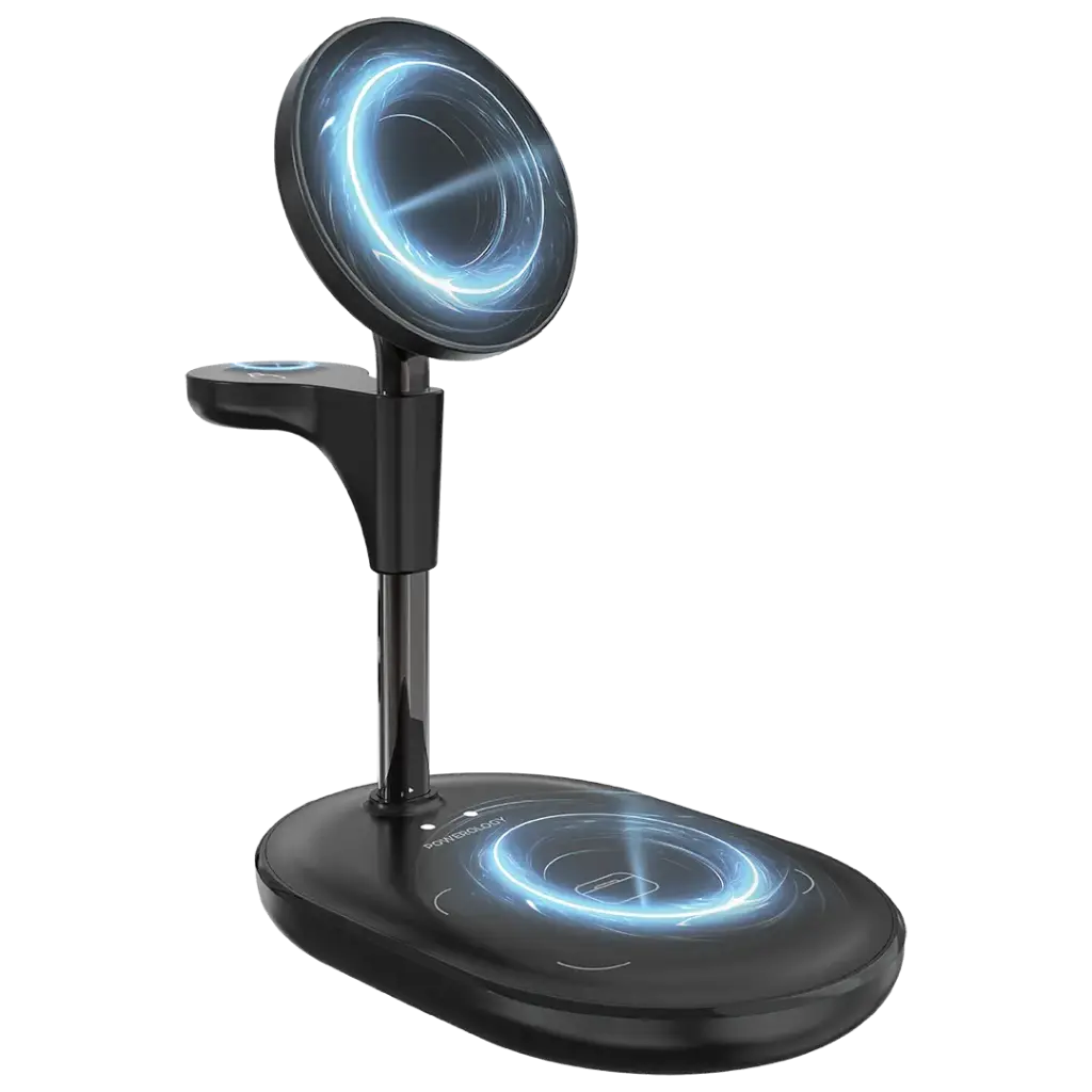 Powerology Florea Wireless Charging Stand - Black