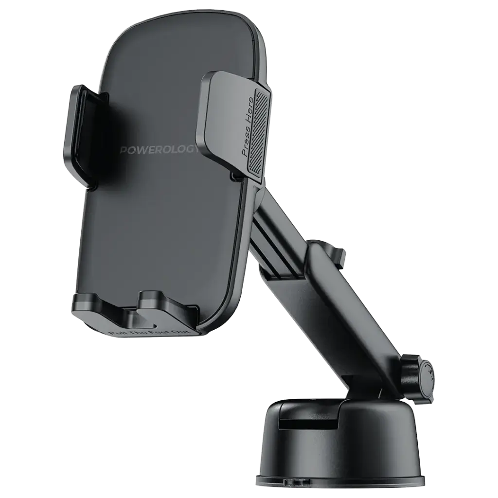 Powerology Raven Auto-Clamping Car Phone Mount - Black