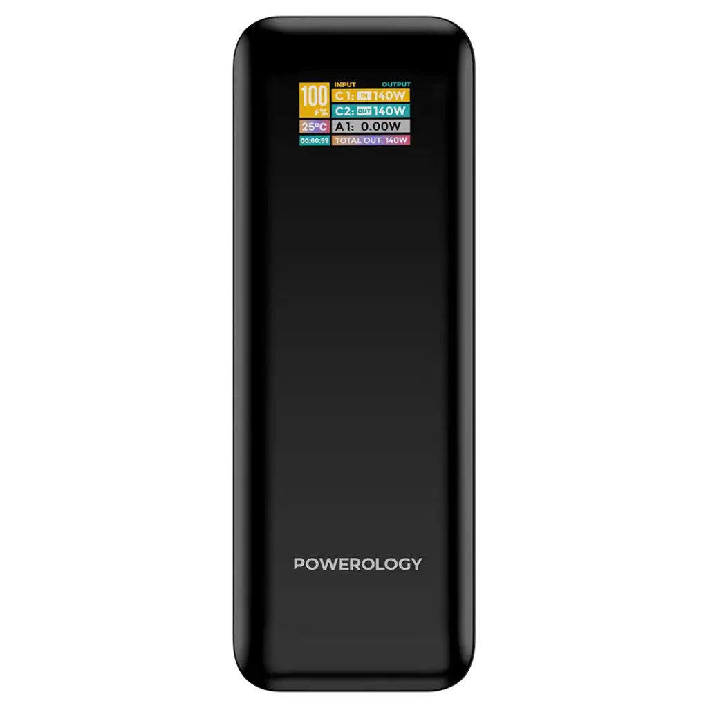 Powerology NeuroVolt 140 27000mAh Power Bank - Black