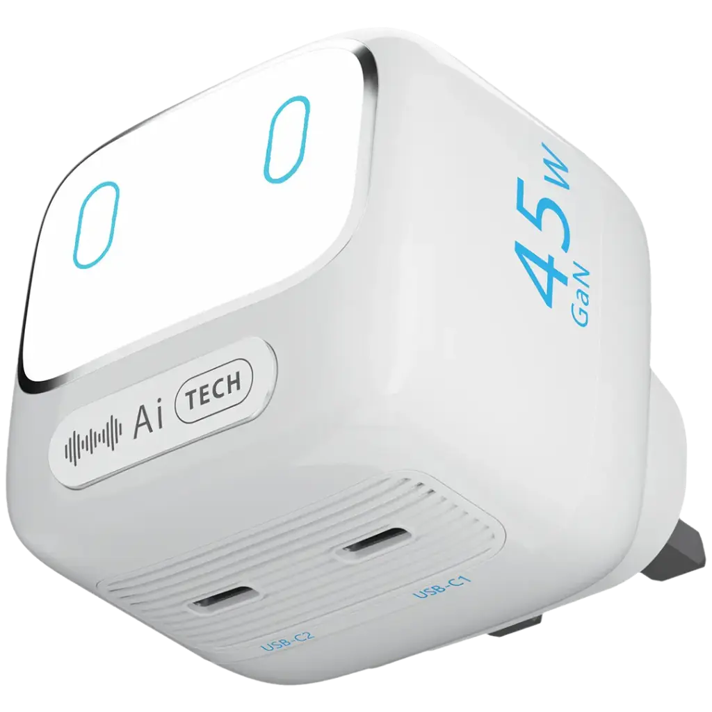 Powerology Lumix GaN AI Power Charger - White