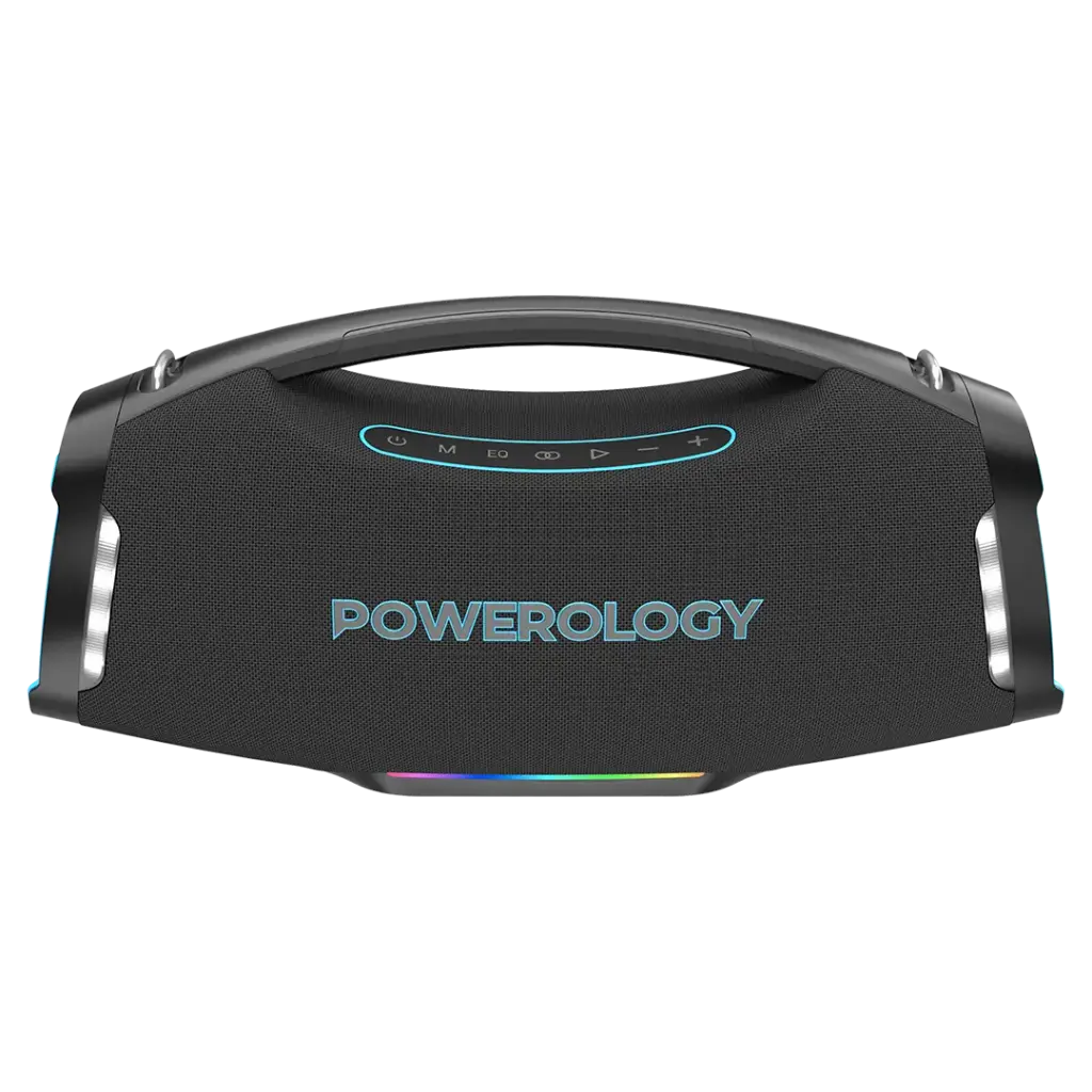 Powerology Rock 350W RGB Lighting Speaker - أسود