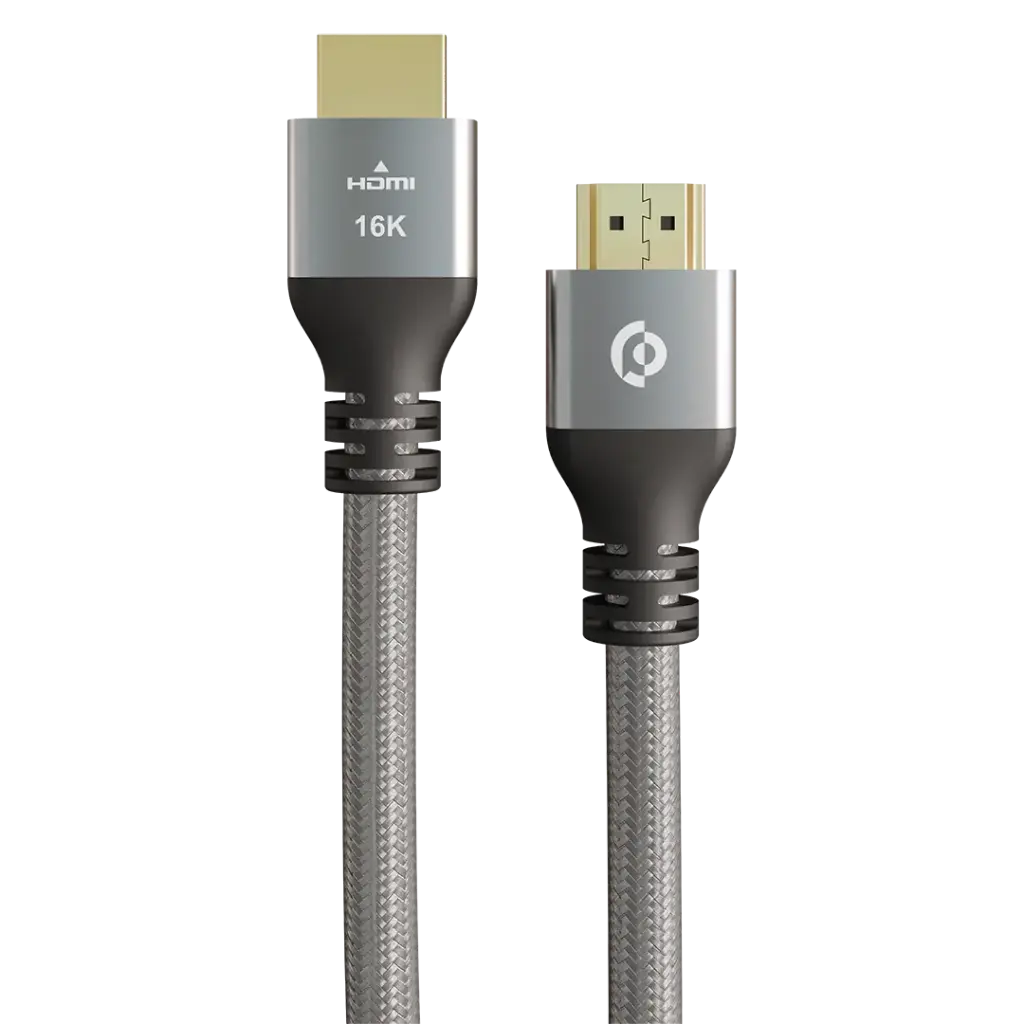 كابل Powerology Zaap HDMI إلى HDMI - رمادي