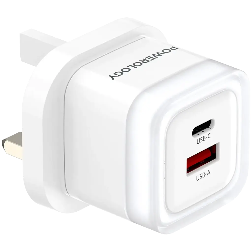 Powerology Dual-Port Fast Charging Adapter PD 35W